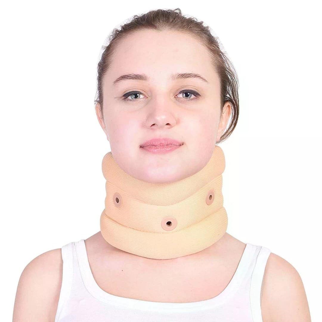 Soft Cervical Collar with Chin Support (Cervical Collar for Neck Pain/Neck Belt for pain/Orthopedic Neck Collars/Foam Neck Collar)