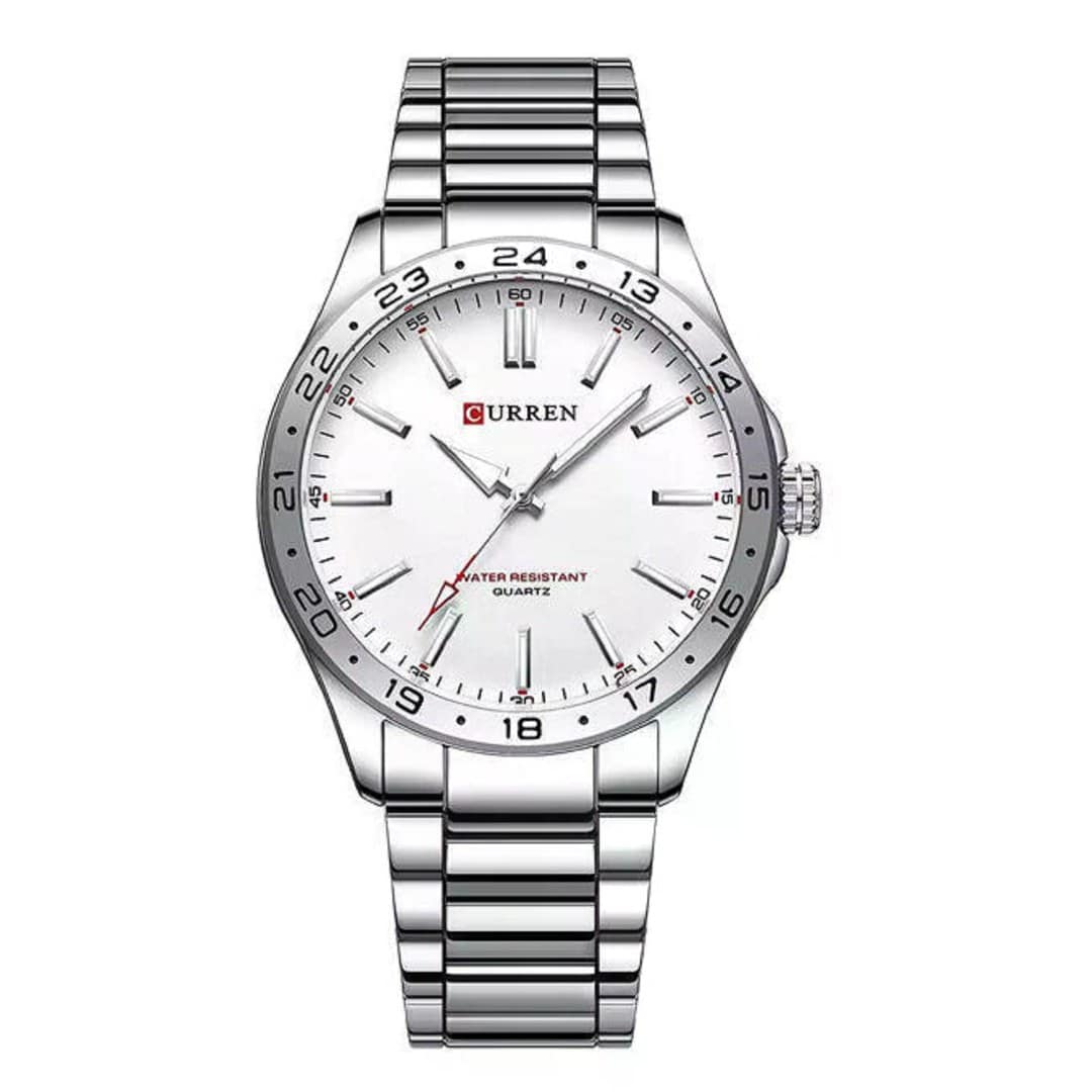 Curren 8452 Luxury Brand Watch for Men - Silver