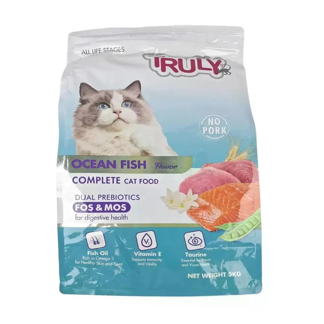 Truly All Life Stage Dry Cat Food Ocean Fish 500gm