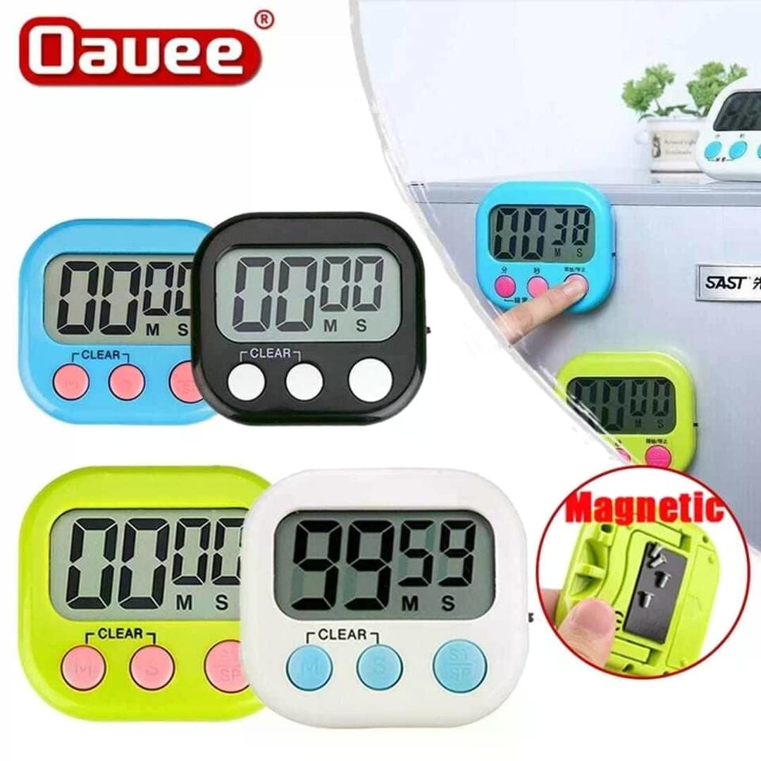 Magnetic LCD Digital Kitchen Countdown Timer Stopwatch with Stand Practical Cooking Sports Alarm Clock Reminder Tools