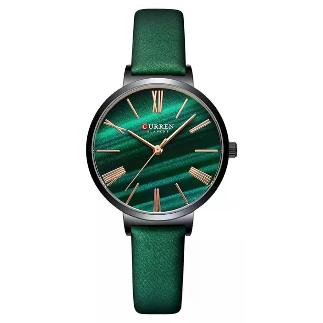 Curren 9076 Belt Quartz Wristwatch for Women – Green