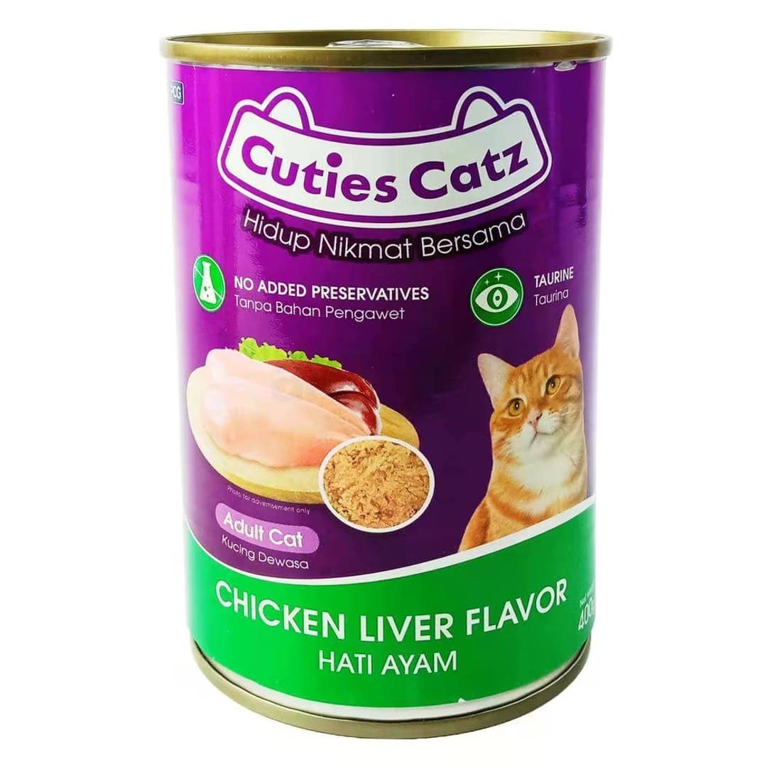 Cuties Catz Can Chicken Liver 400gm