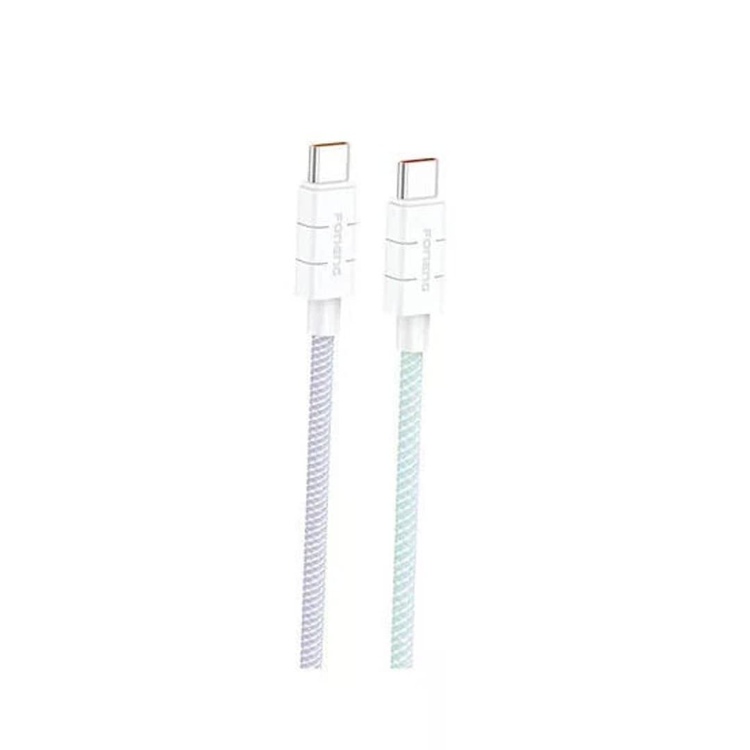FONENG XS02 60W Type-C to Type-C 1.2m Fast Charging Braided Data Cable