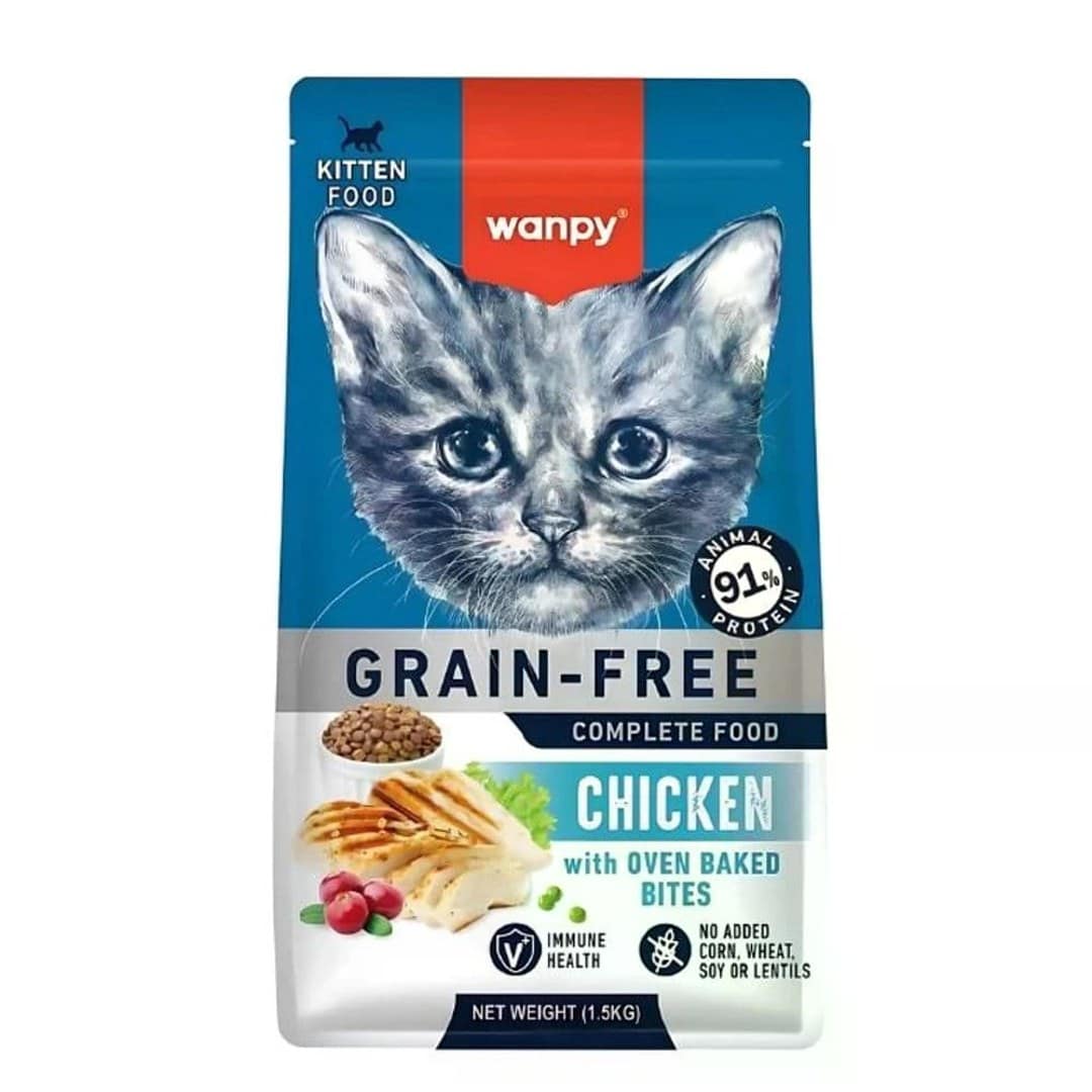 Wanpy Grain Free Super Premium Kitten Chicken 1.5kg