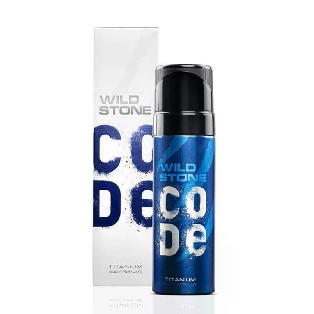 Wild Stone - Code Titanium No Gas Body Perfume For Men, Long Lasting Intense Fragrance - 120ml