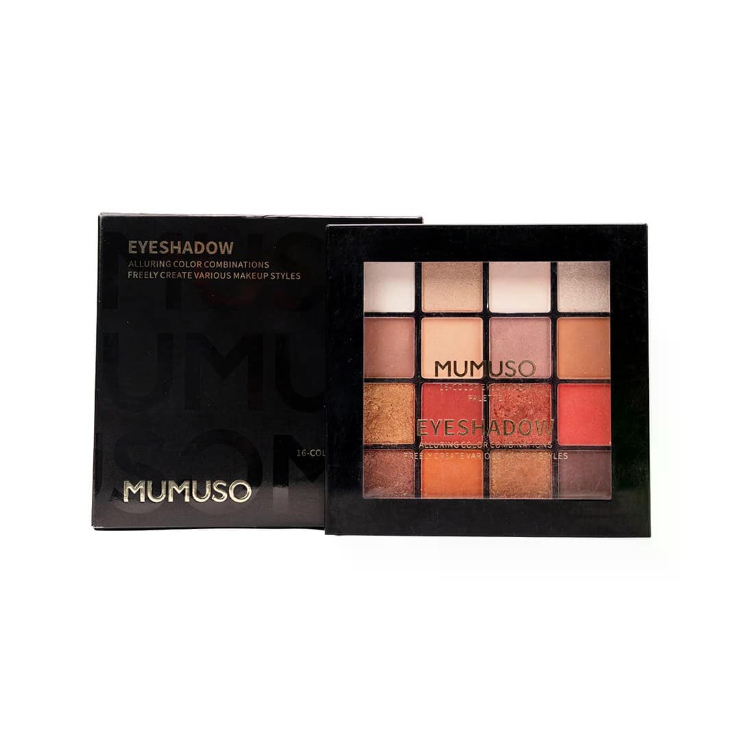 MUMUSO 16-Color Eyeshadow Palette (Earth Tone)