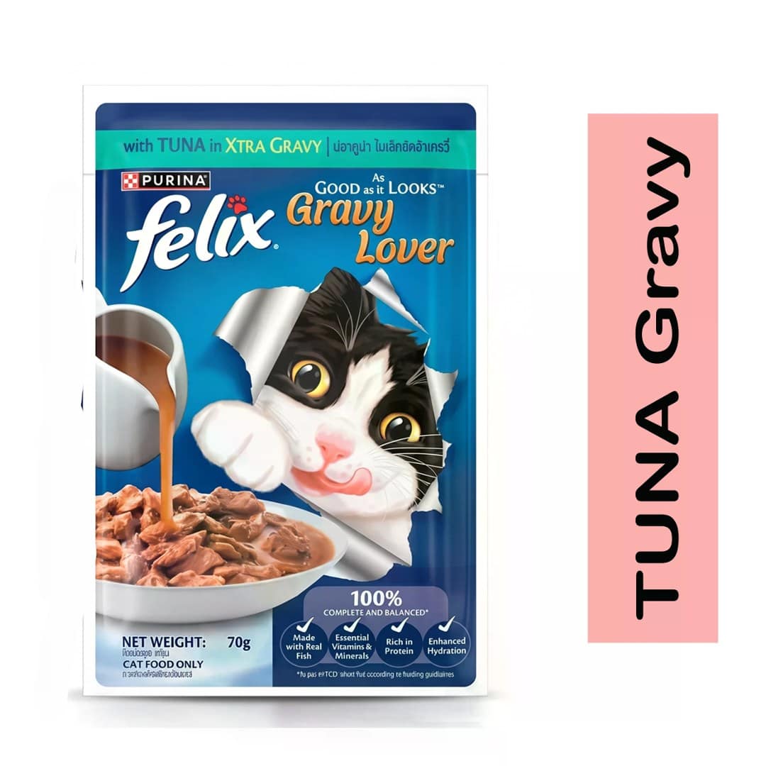 Purina Felix Adult Tuna In Gravy 85gm