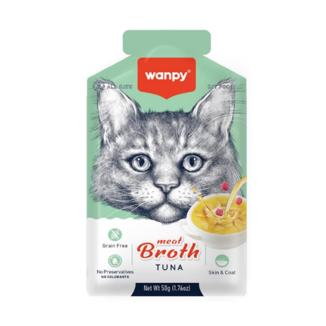 Wanpy Meat Broth Cat Pouch Tuna 50gm