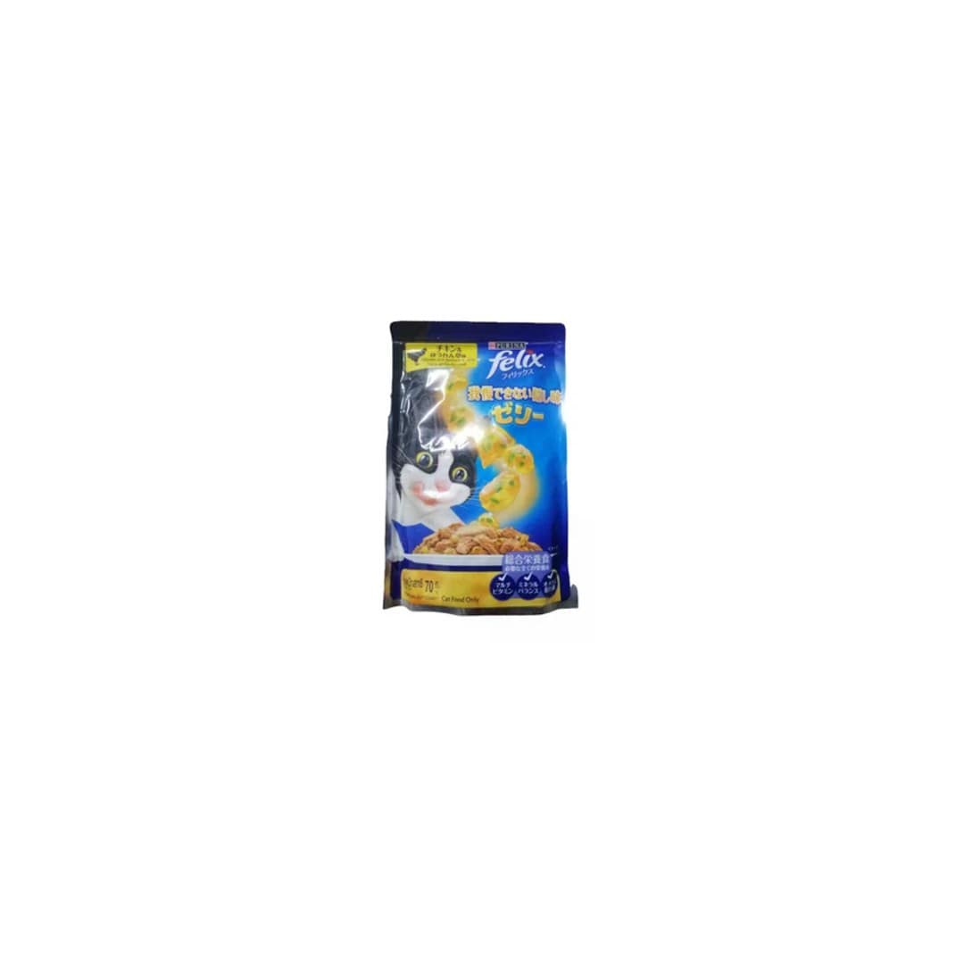 Purina Felix Sensation Adult C/F With Chicken Spinach in Jelly 85g