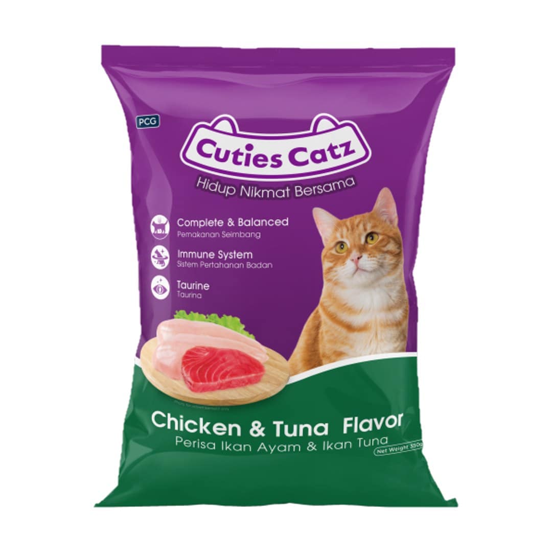 Cuties Catz Chicken Tuna 350gm