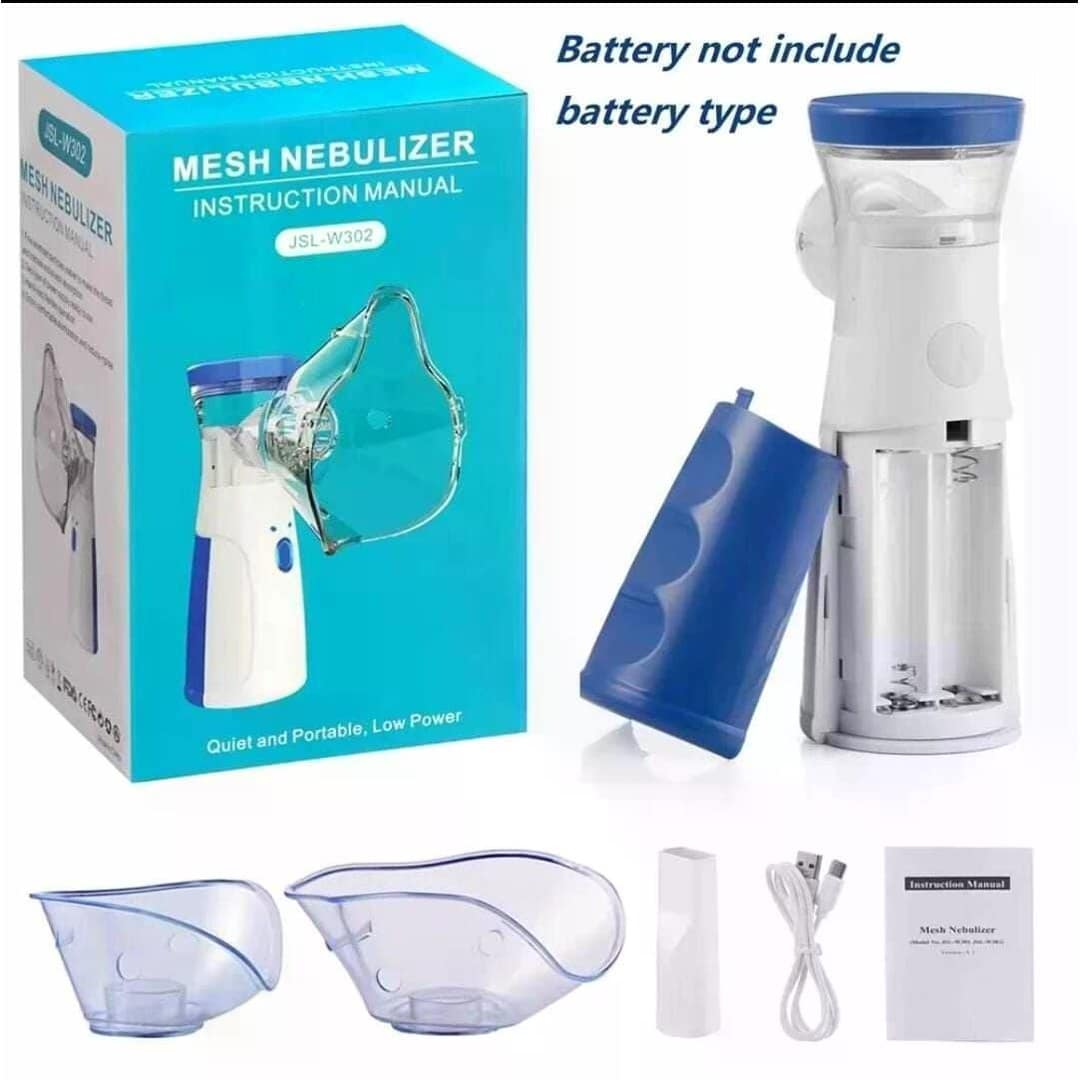 Portable Mini Handheld Mesh Nebulizer Machine/ Ultrasonic Steam Inhaler Nebulizer Machine For Child & Adults Nebulization-Smart USB Connector