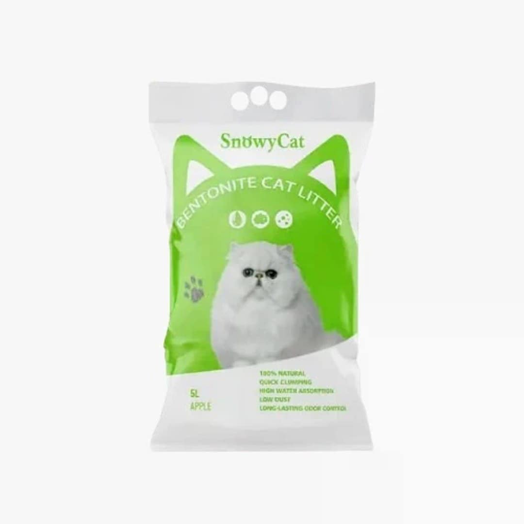 SnowyCat Apple Flavor Cat Litter- 10Ltr