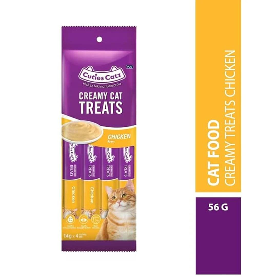 Cuties Catz Treats Chicken Flavor 56gm