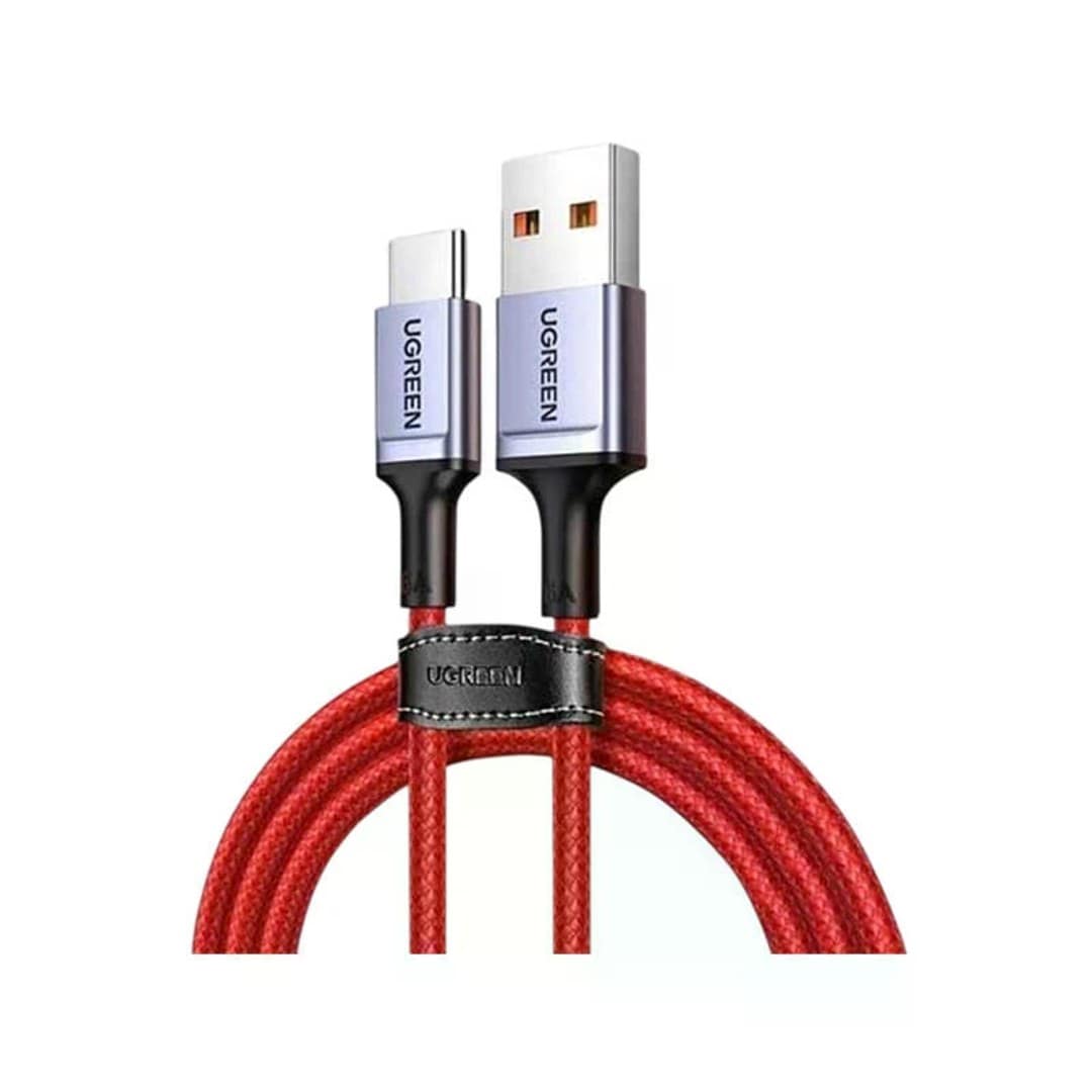 UGREEN 20527 USB 2.0 to Type-C 6A Aluminium Alloy Cable 1m (Red) US505