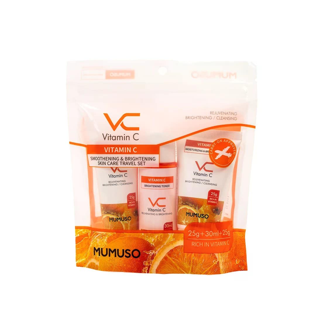 MUMUSO Vitamin C Smoothening & Brightening Skin Care Travel Set