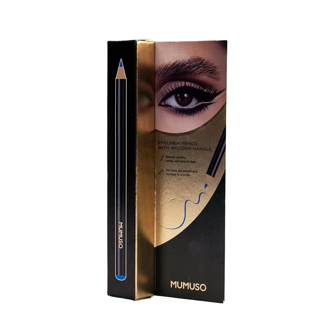 Eyeliner Pencil with Wooden Handle (Blue)