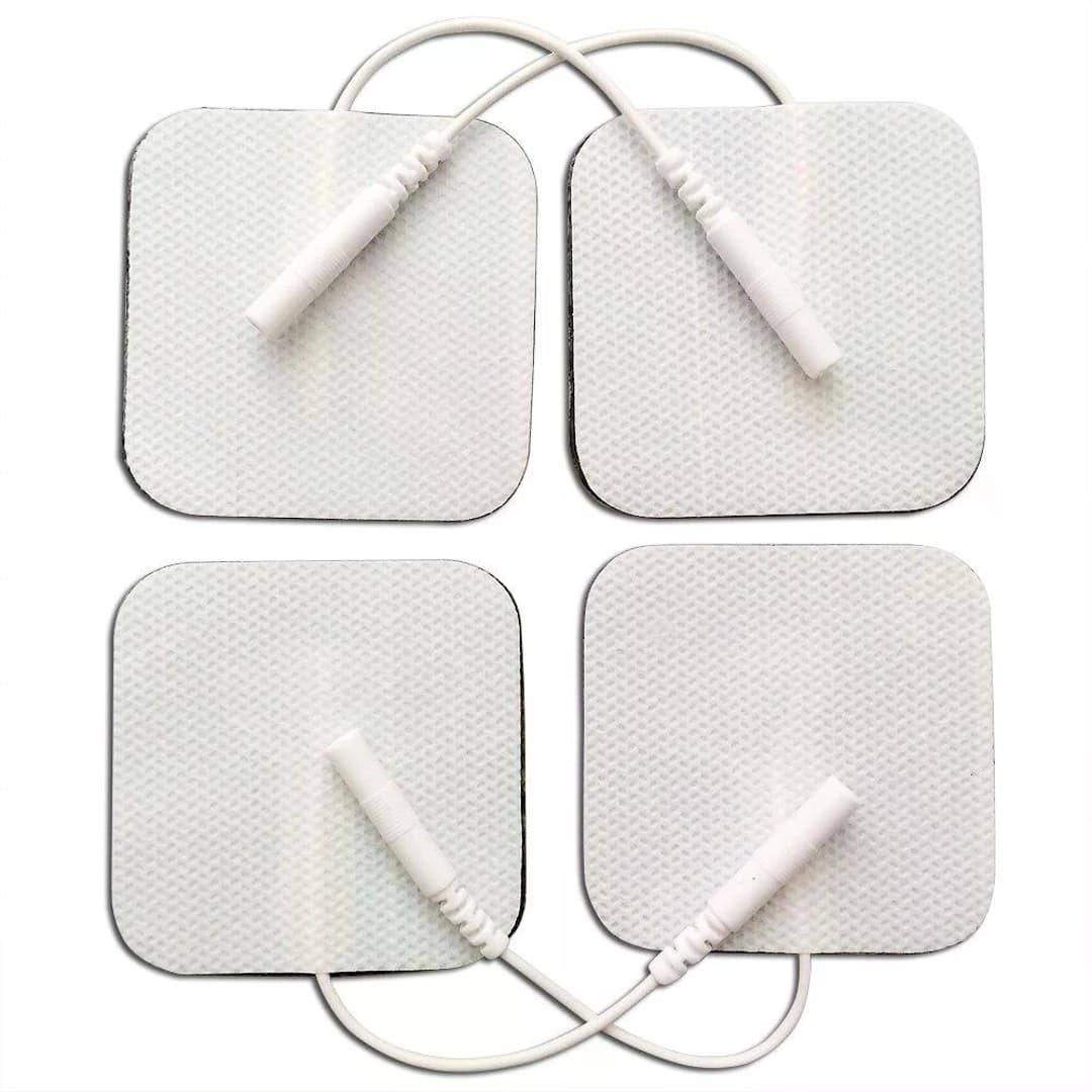 2 Pair 5x5cm Electrode Pads for Electric Tens Acupuncture Digital Therapy Machine for Slimming Electric Body Massager Frequency
