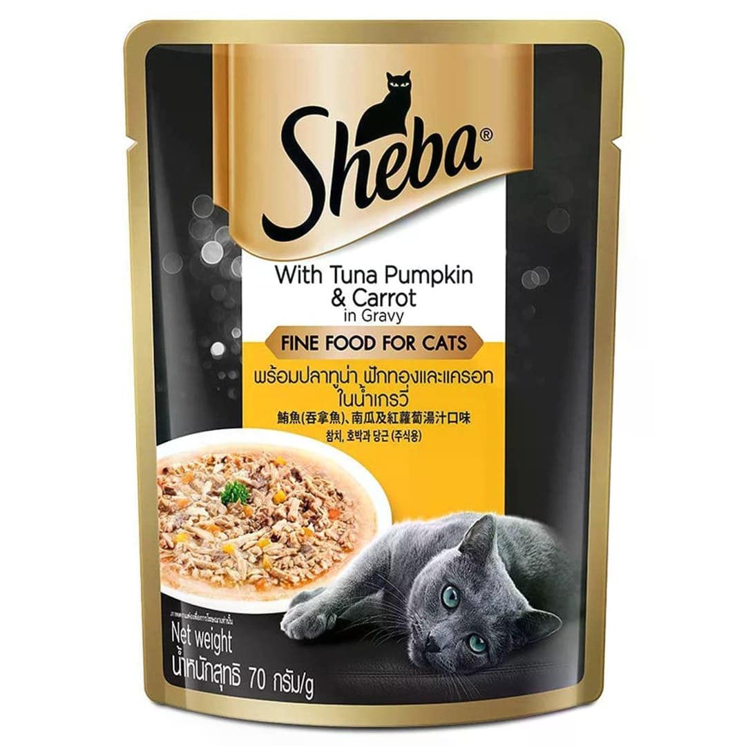 Sheba Pouch Tuna Pumpkin & Carrot 70gm