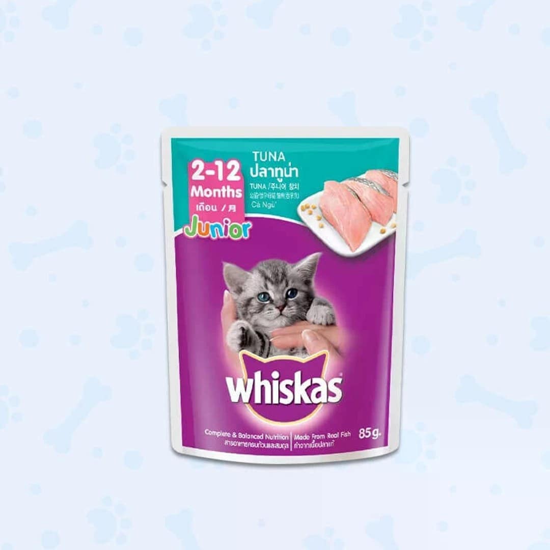 Whiskas Pouch Cat Food Junior Tuna 80g