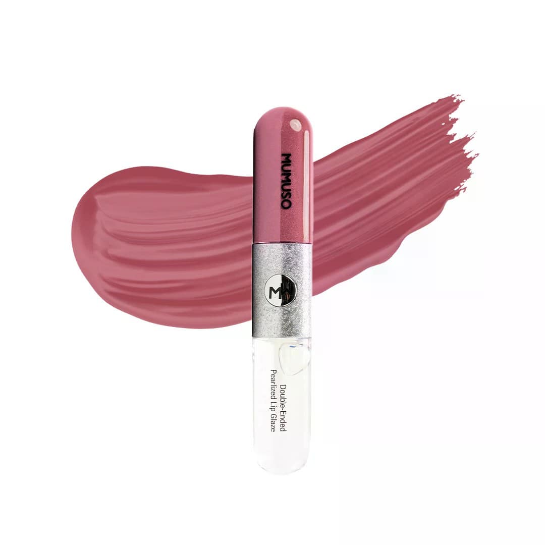 MUMUSO Double-Ended Pearlized Lip Glaze (02 Pink)