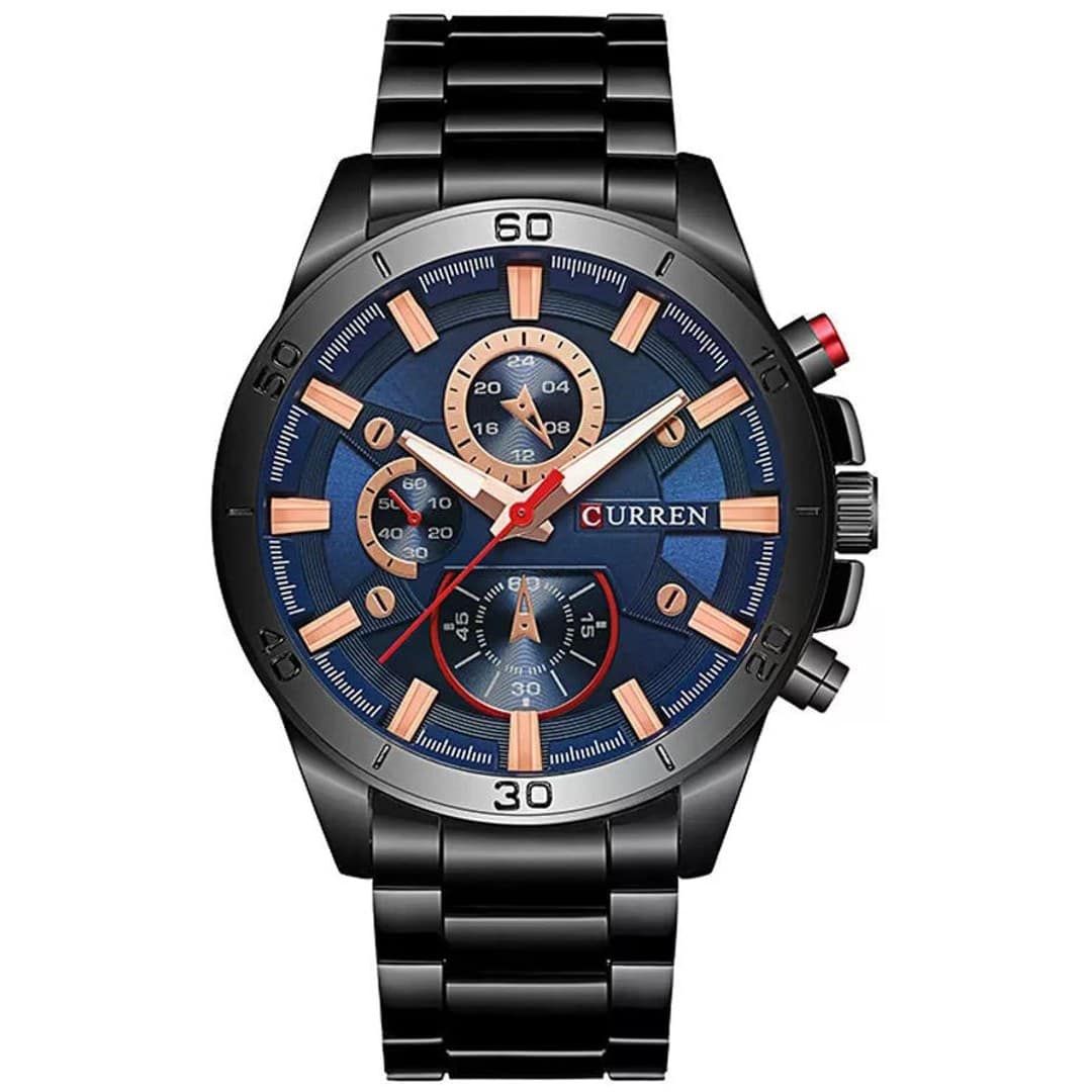Curren 8275 Quartz Casual Watch for Men - Blue