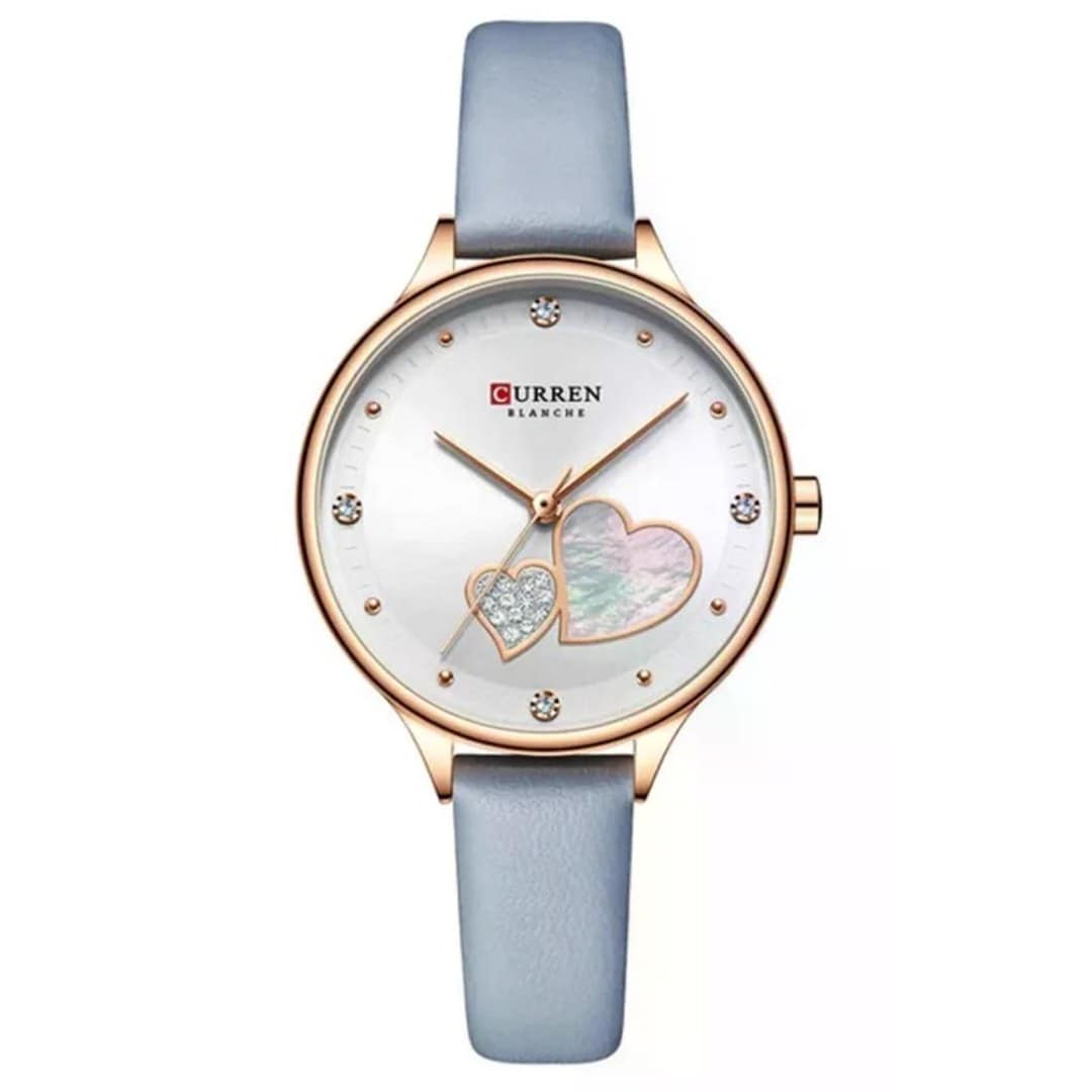 Curren 9077 Belt Watch for Women - Silver