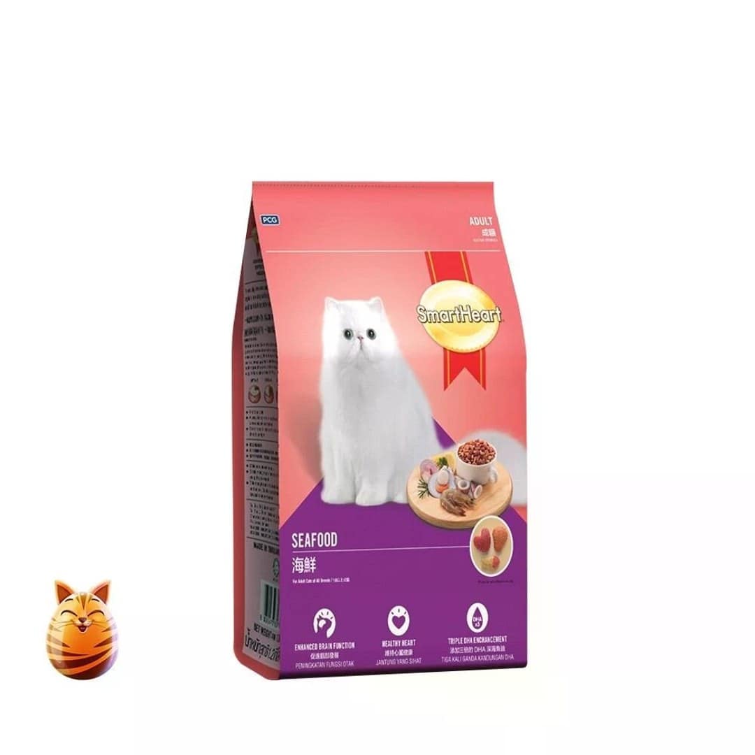 Smartheart Cat Food Seafood 480g