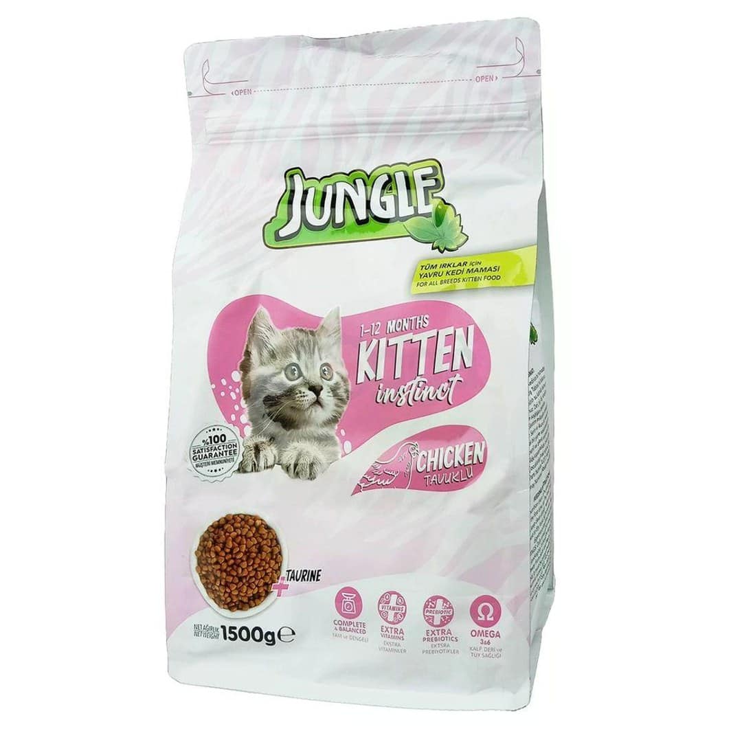 Jungle Kitten Dry Cat Food Chicken 1.5kg