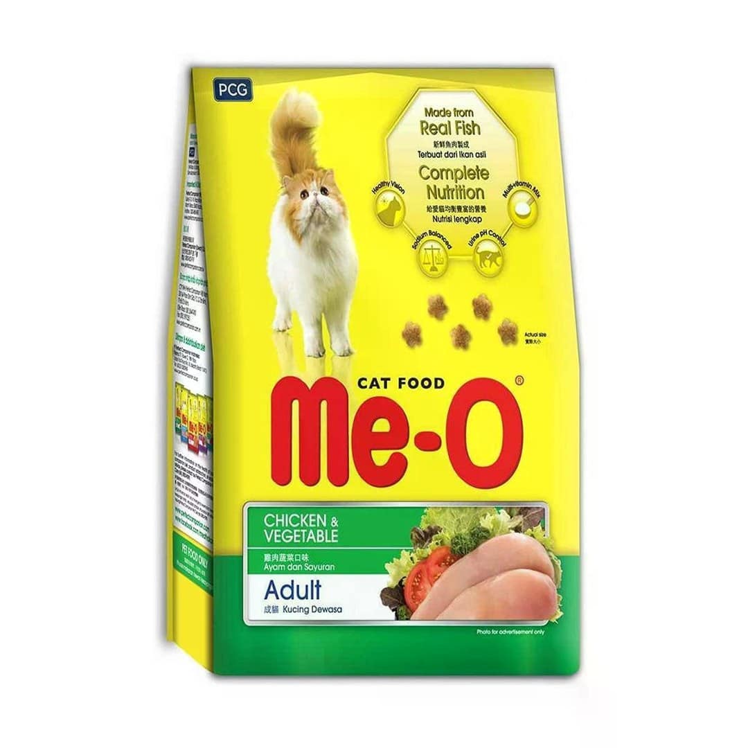 Me-O Dry Cat Food Chicken & Vegetable 1.2kg