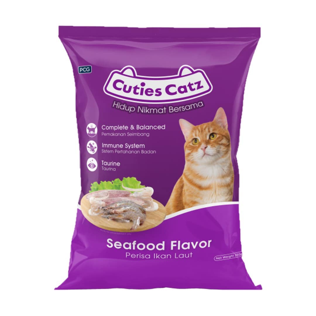 Cuties Catz Seafood 350gm