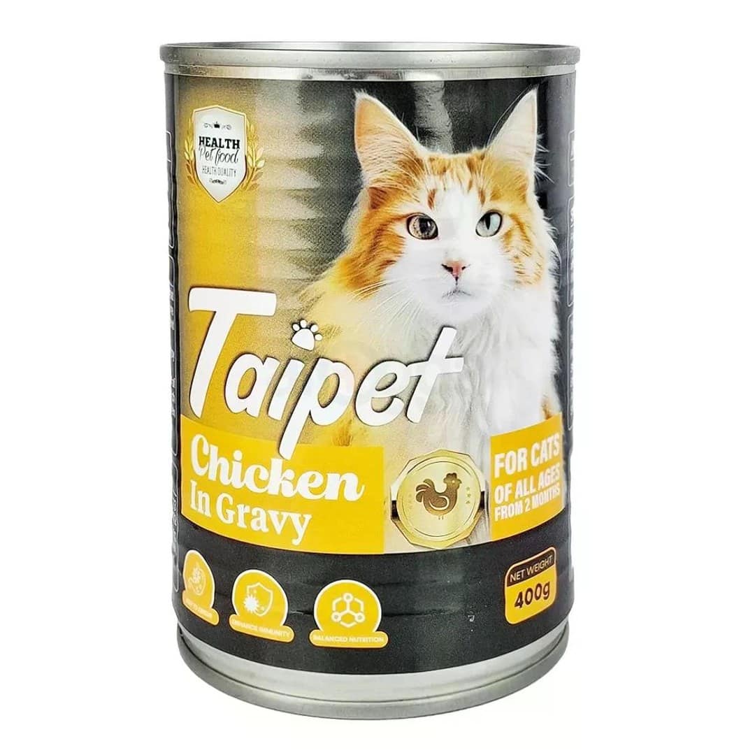 Taipet Cat Food Can Chicken In Gravy 400gm