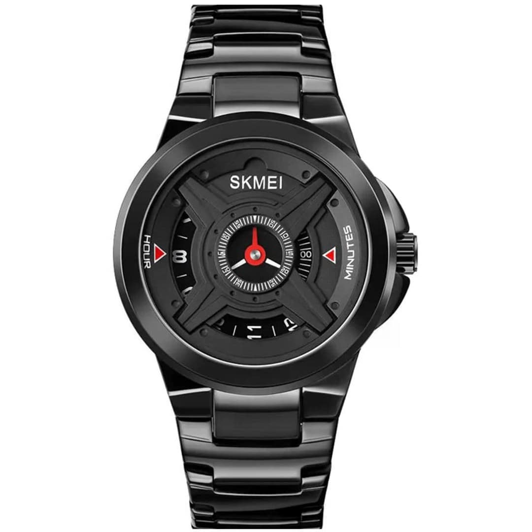 SKMEI 1699 Quartz Luxury Brand Wrist Watch for Men- Black