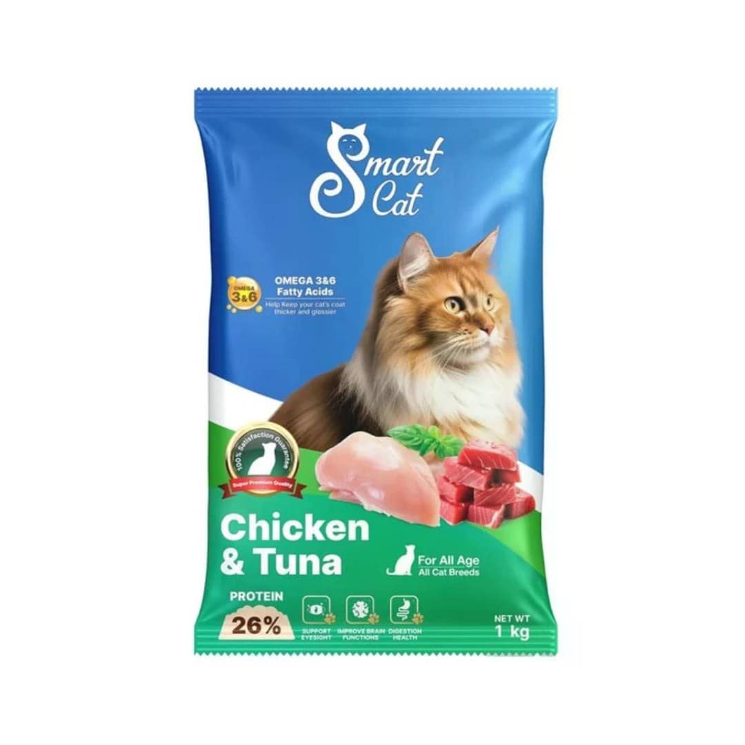 Smart Cat Dry Cat Food Chicken & Tuna 1kg