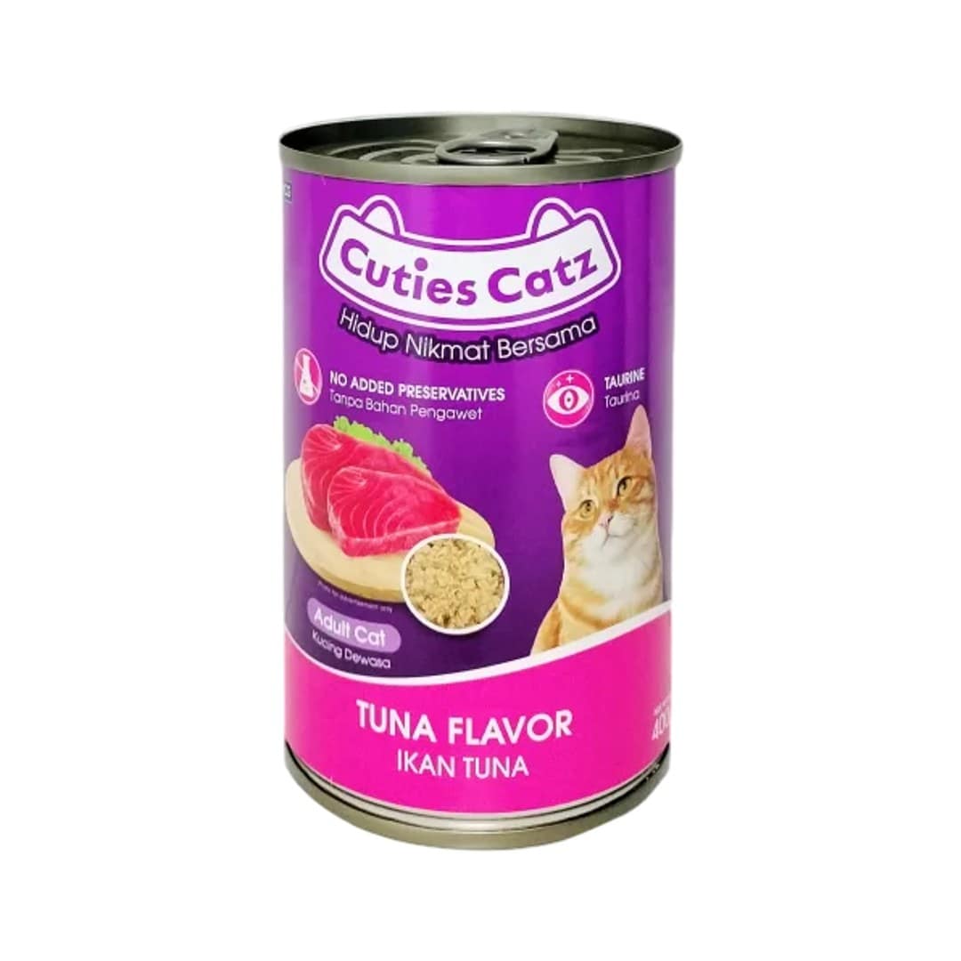 Cuties Catz Canned Food Tuna Flavor 400gm