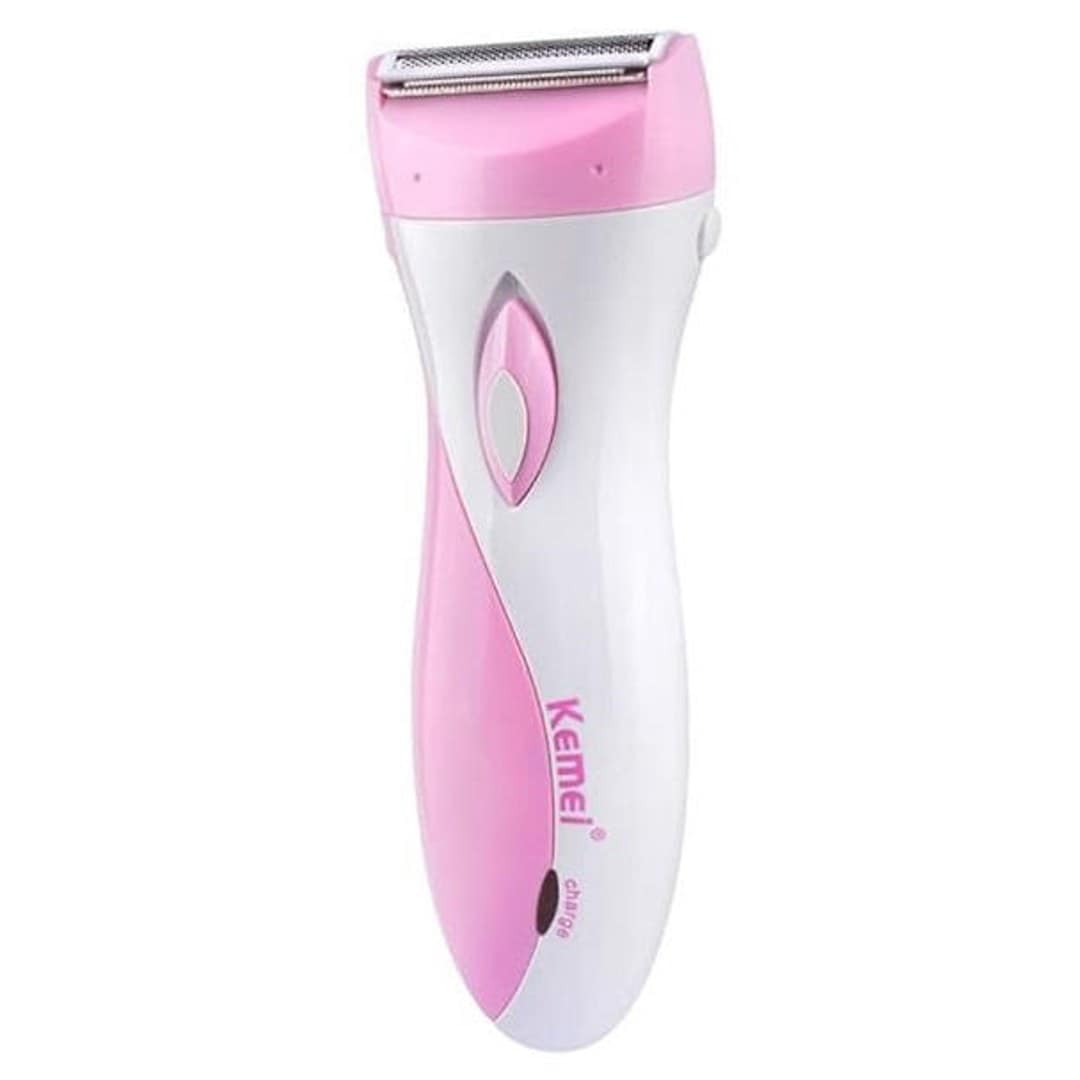 Kemei KM-3018 Electric Hair Trimmer For Women - Pink
