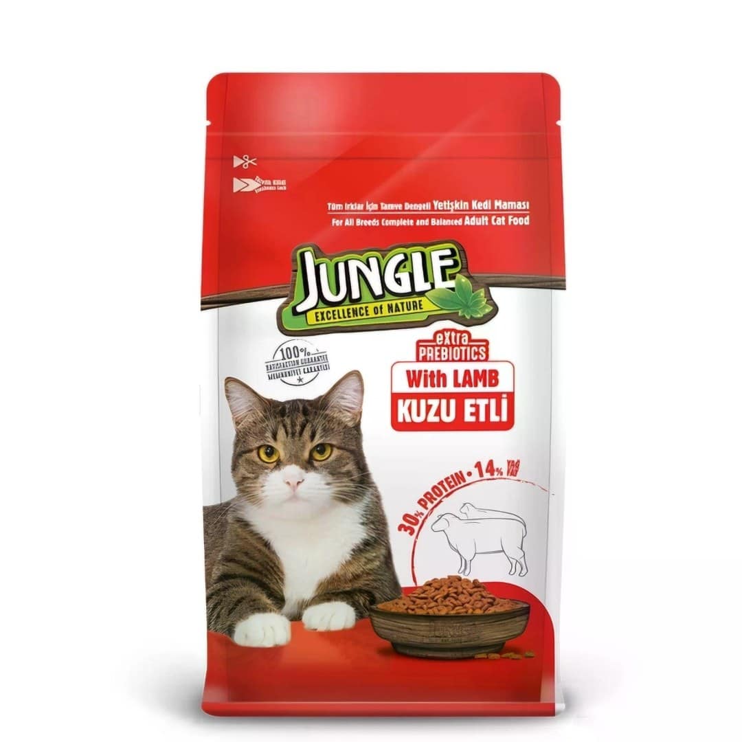 Jungle Adult Dry Cat Food Lamb 1.5kg
