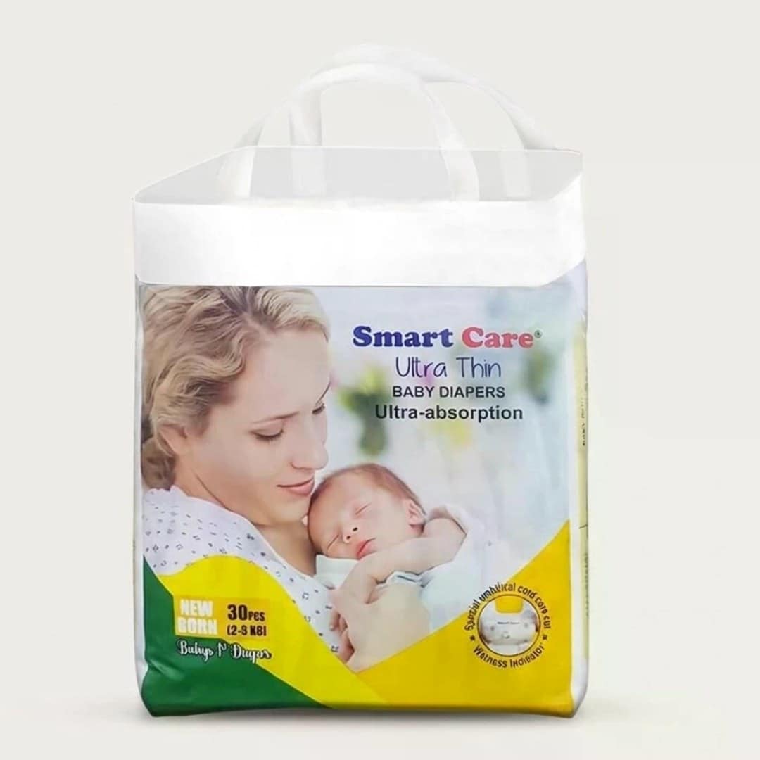 Smart Care Baby Belt Diaper, New Born- Ultra Thin (0-4 Kg)- 5 Pcs