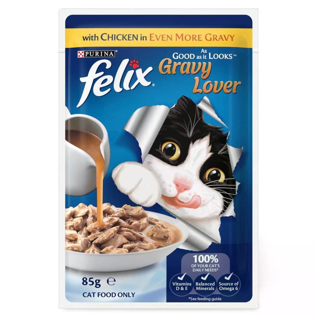 Purina Felix Adult Chicken In Gravy 85gm