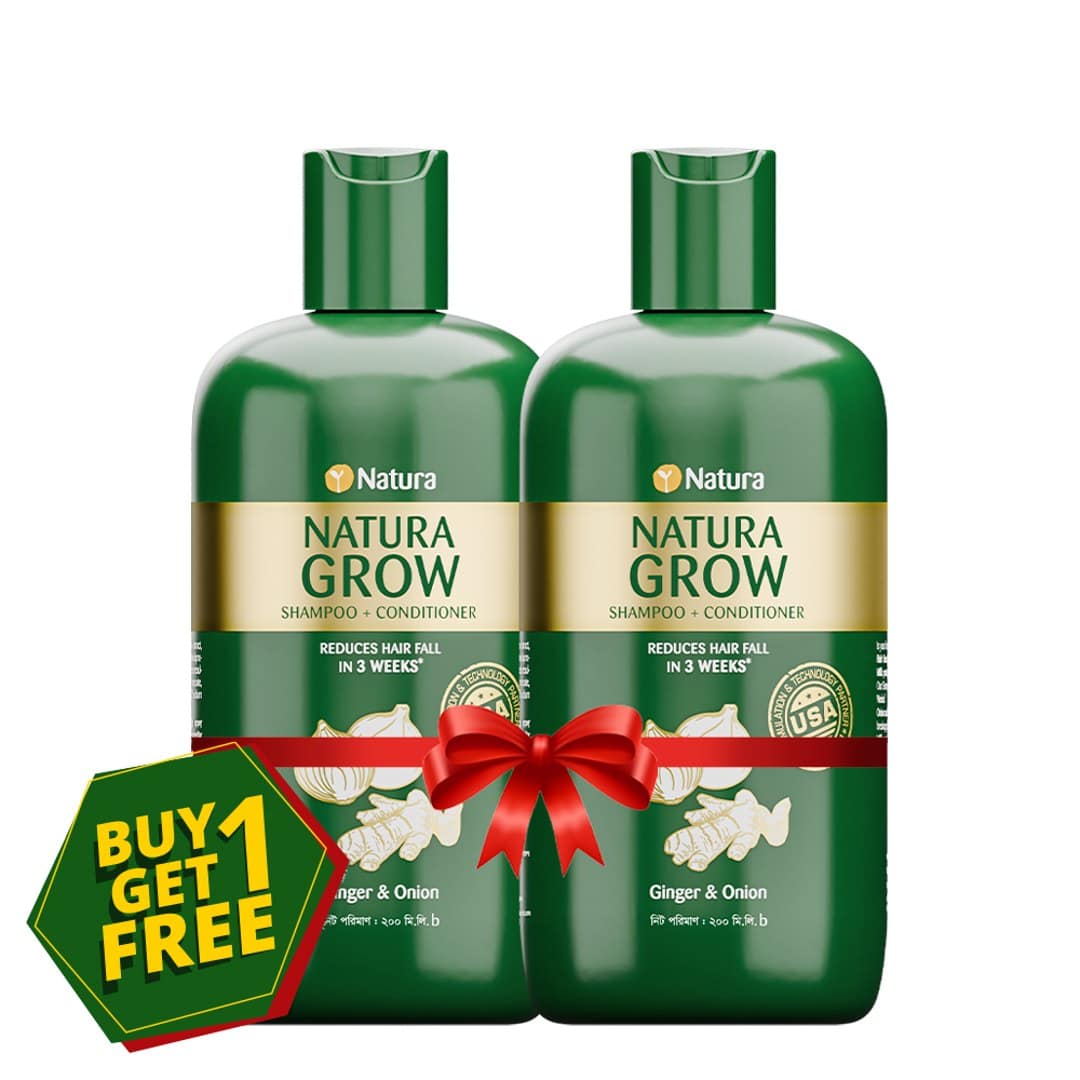 Buy 1 Natura Grow Shampoo + Conditioner 200ml & Get 1 Free
