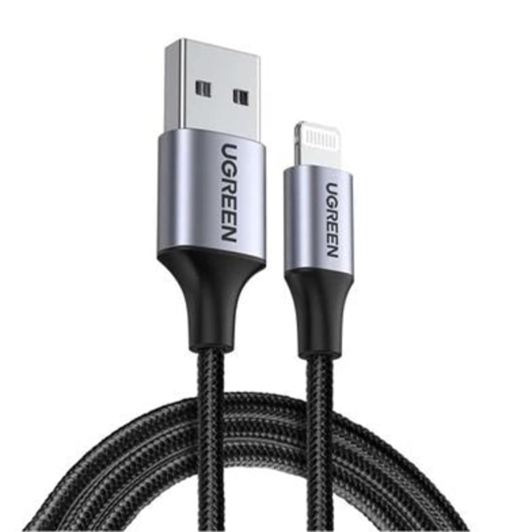 UGREEN Alu Case Braided Lightning Cable 1m