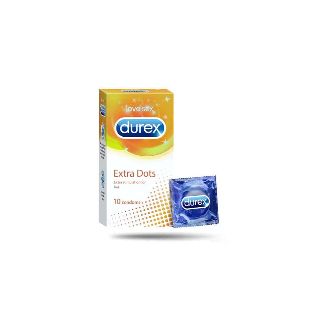 Durex Extra Dots Condom 10pcs Pack | India