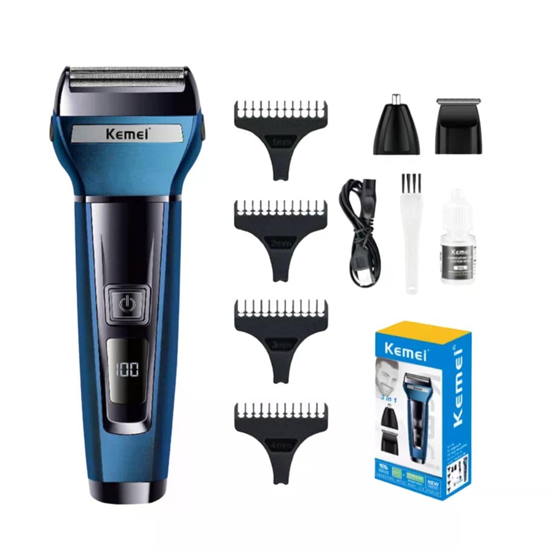 Kemei KM-6541 3-In-1 Grooming Kit Hair Trimmer