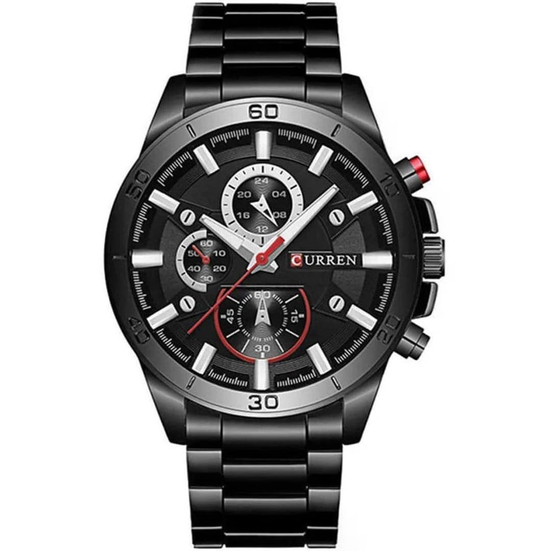 Curren 8275 Quartz Casual Watch for Men - Black