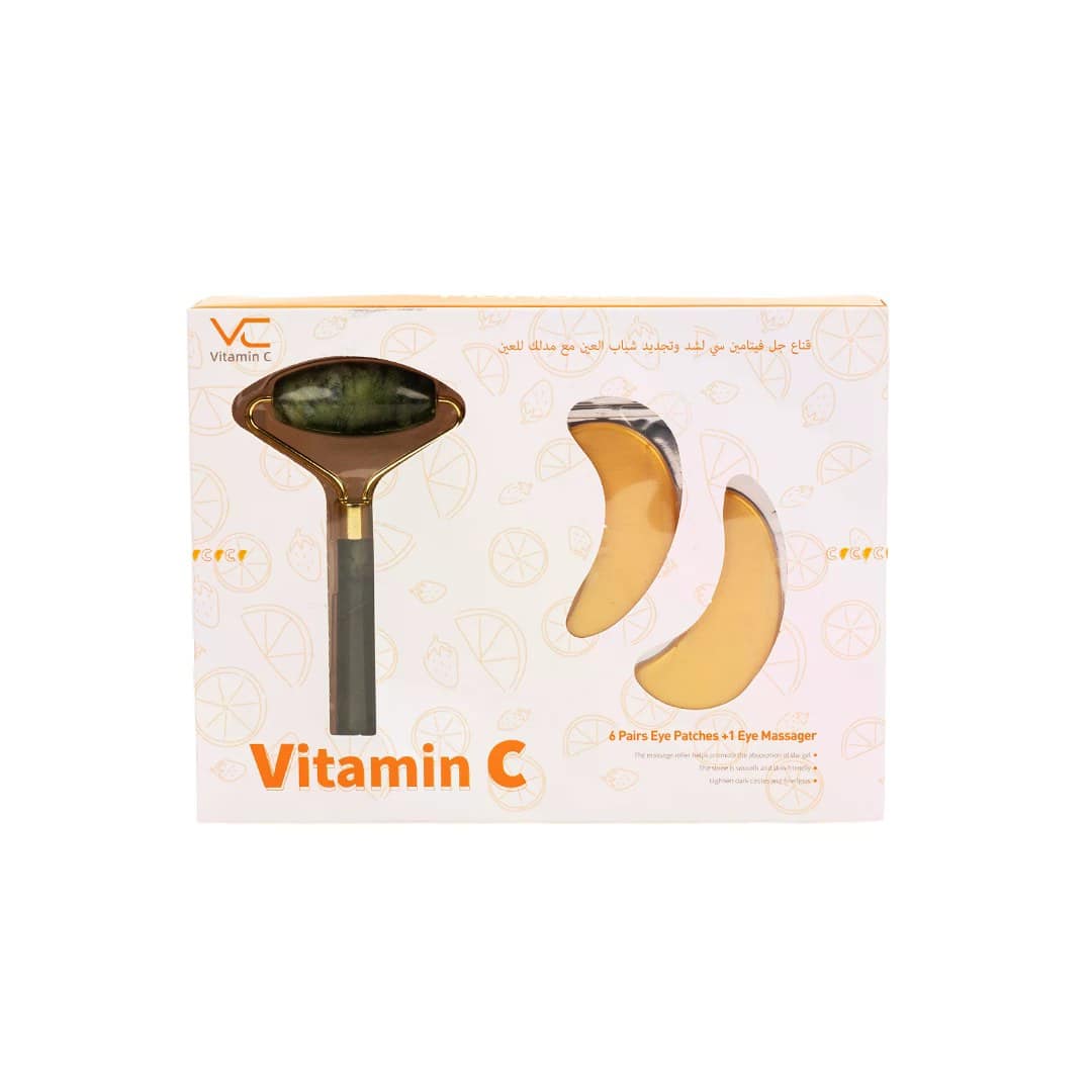 MUMUSO Vitamin C Firming & Rejuvenating Eye Gel Mask with Eye Massager