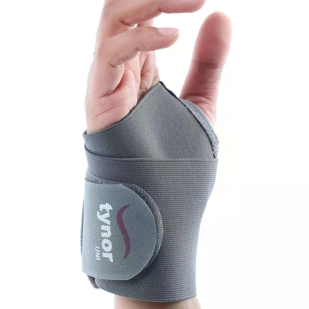 Tynor Wrist Support Brace with Thumb Unisex Medical Anatomical Stabilizing Wrap Non-Slip Compression for Pain Relief Recovery from Sprain Strain Arthritis