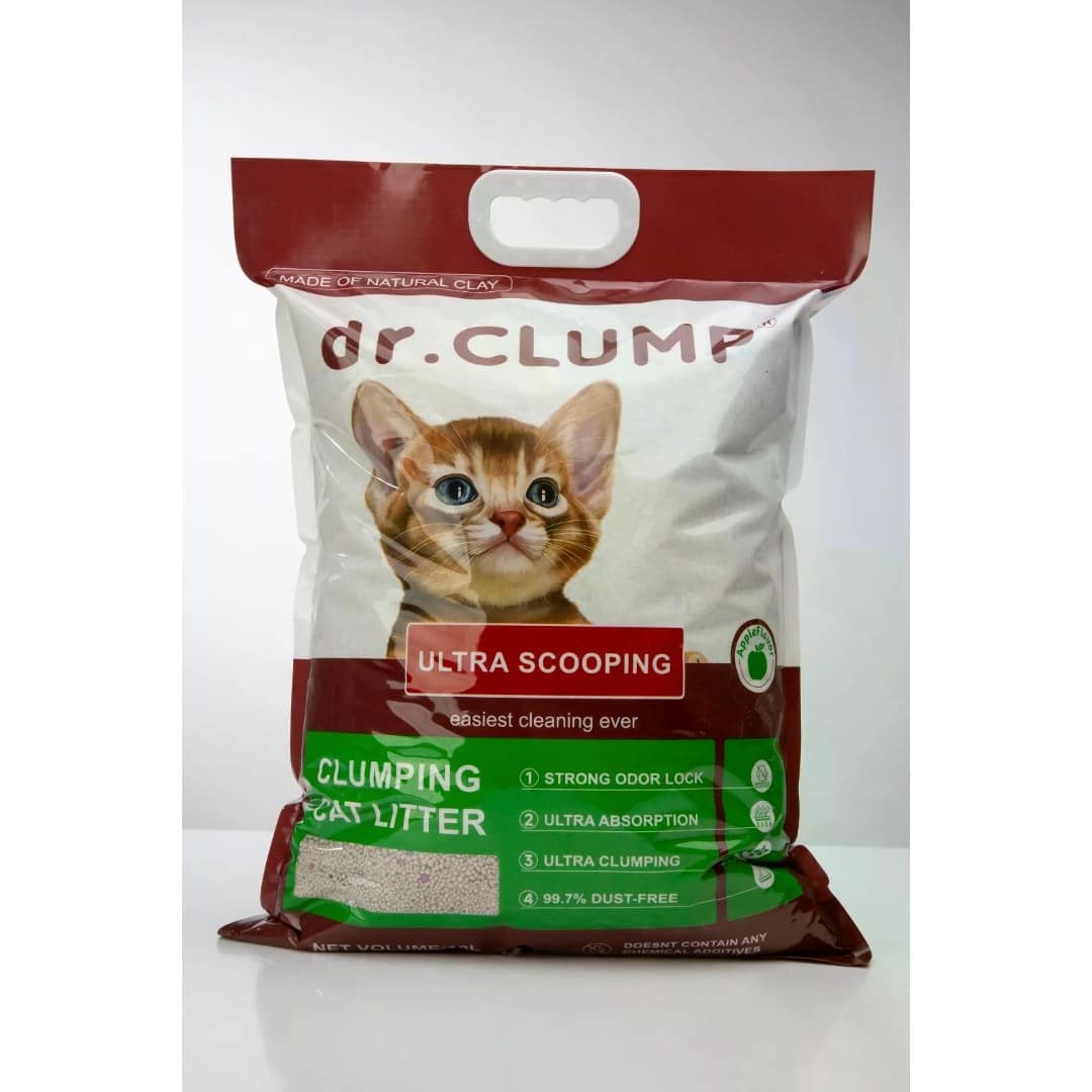 Dr. Clump Clumping Cat Litter Apple Flavor 10 Liter