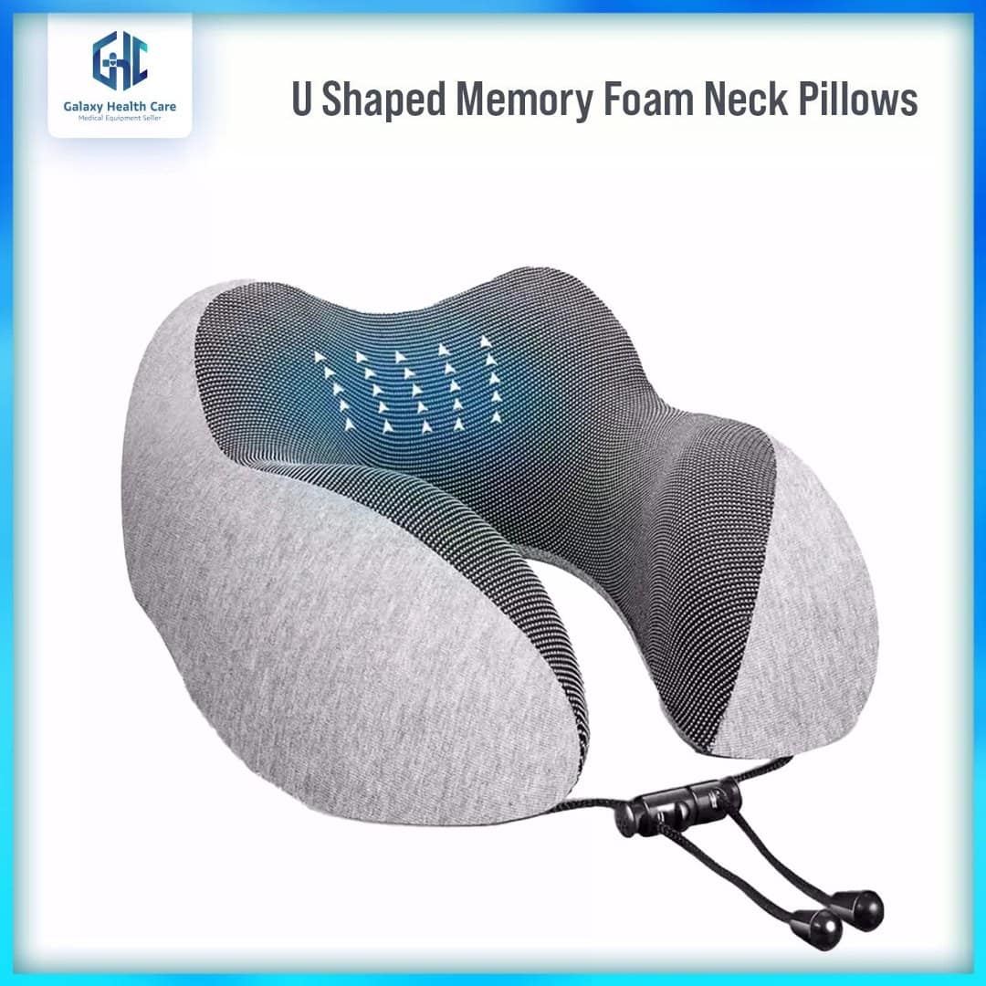 Winter Memory Foam Velour U-Shaped Travel Neck Pillow- 1 Pcs