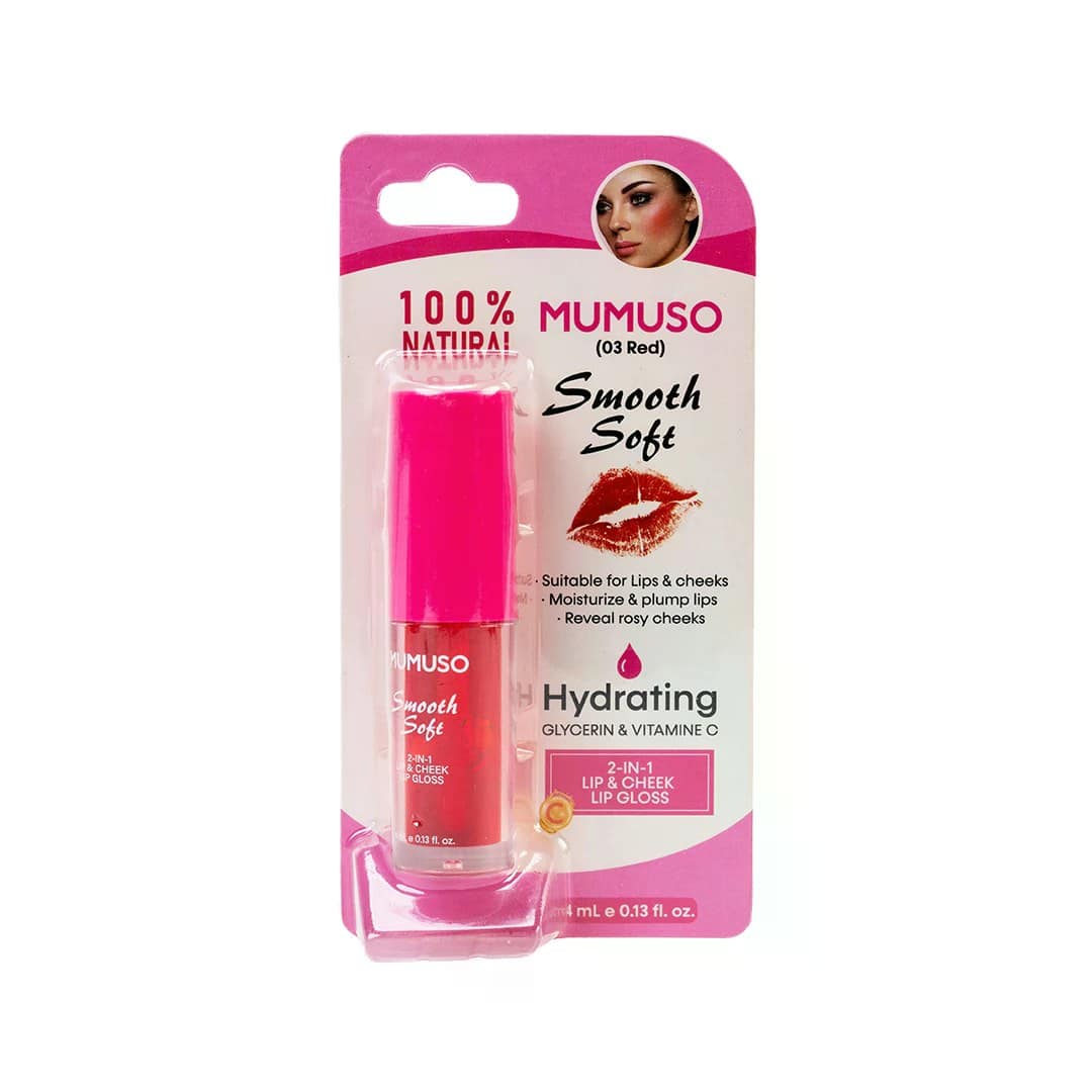 MUMUSO Lip & Cheek Lip Gloss (03 Red)