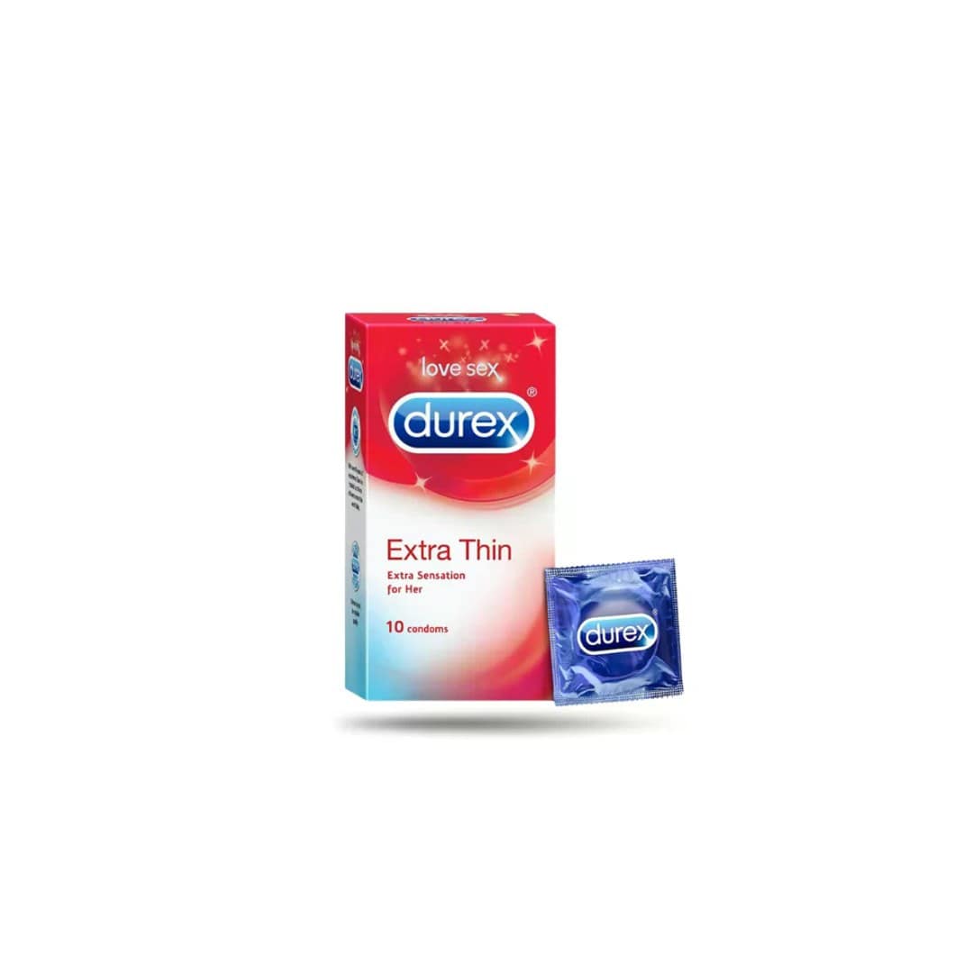 Durex Extra Thin Condom 10pcs Pack | India