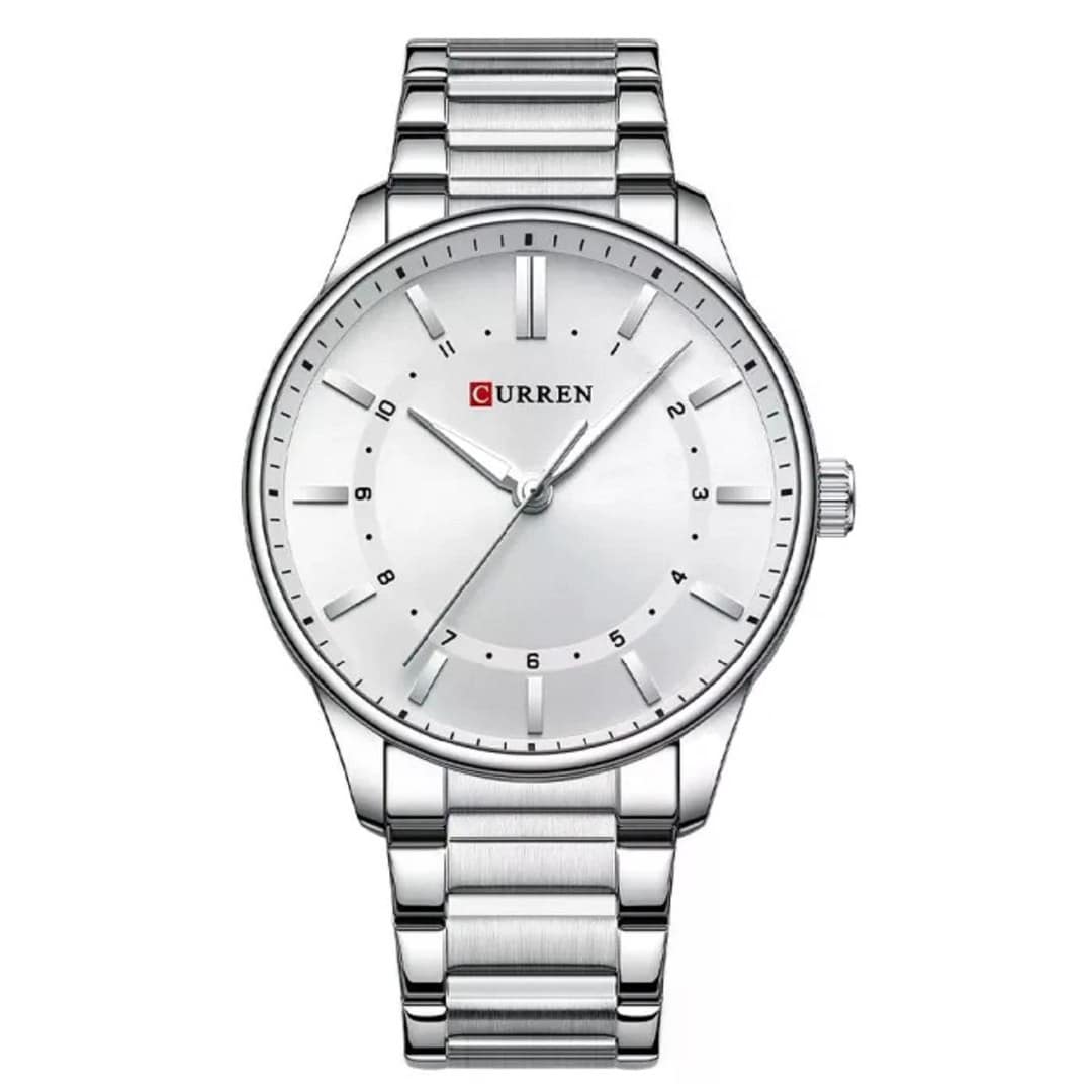 Curren 8430 Luminous Stainless Steel Men’s Watch - Silver